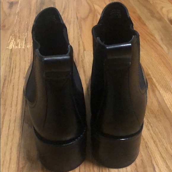 Cole Haan Corinne Chelsea Boot Black Leather Ankle Dressy Fall Chunky Gore Heel - Picture 12 of 16
